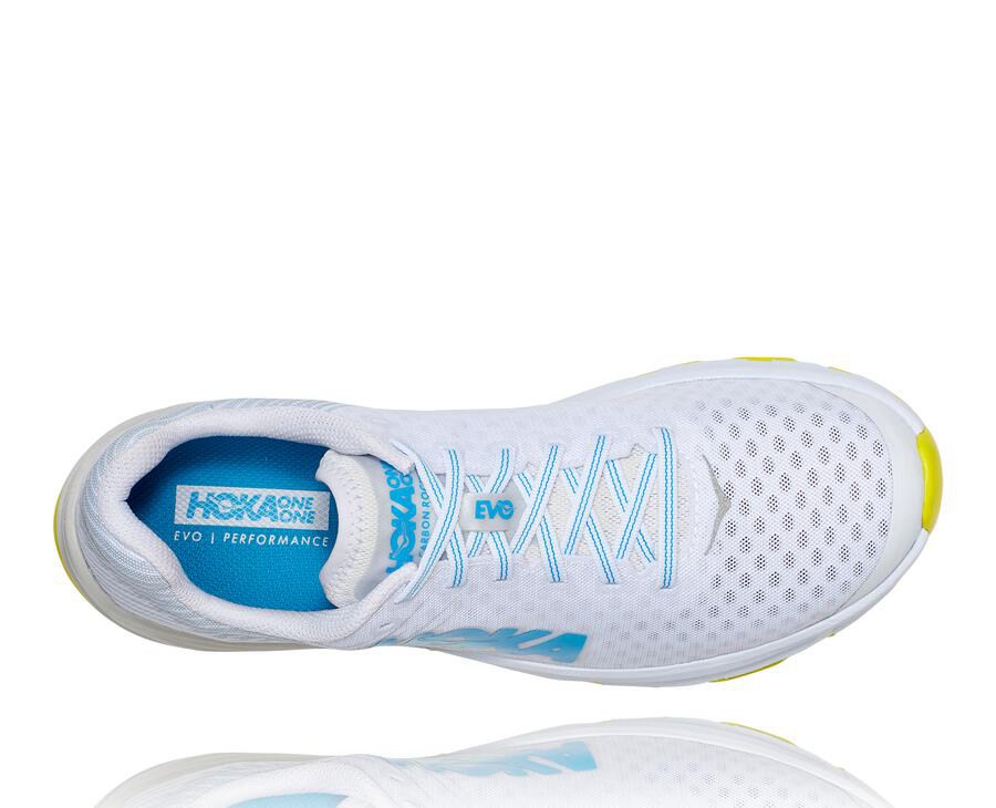 Hoka One One Tenisky Damske Biele - EVO Carbon Rocket - 48791-YJWZ